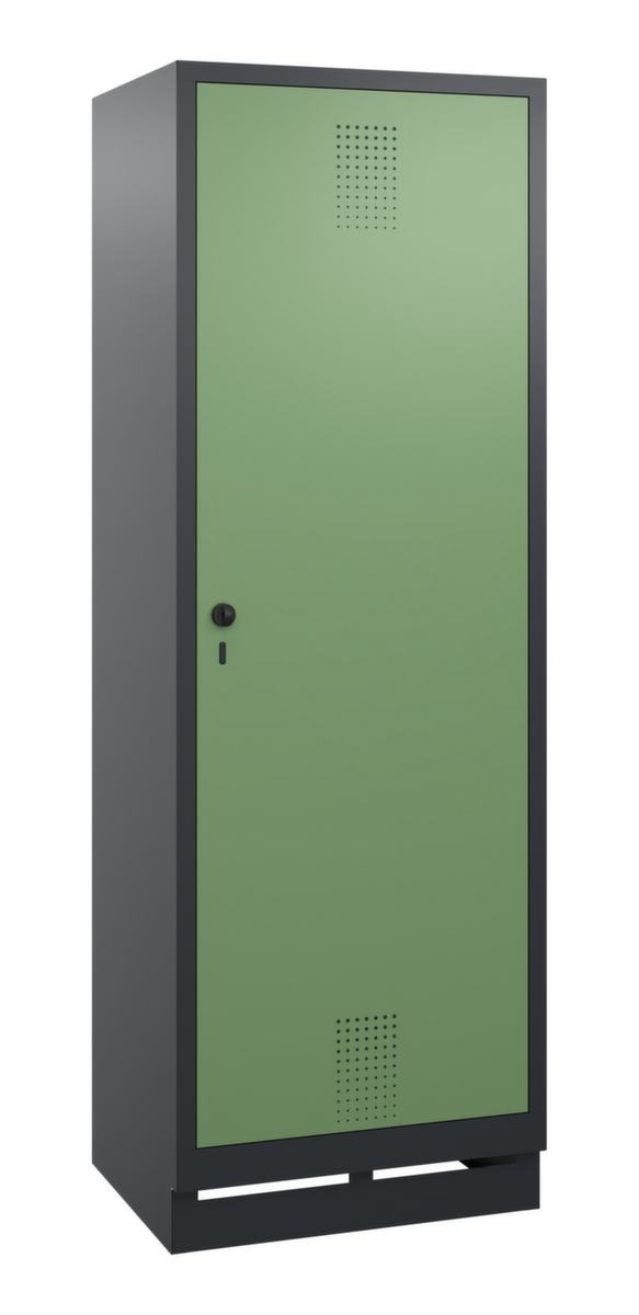 C+P Armoire vestiaire Evolo avec 2 compartiments avec 1 porte, largeur de compartiment 300 mm