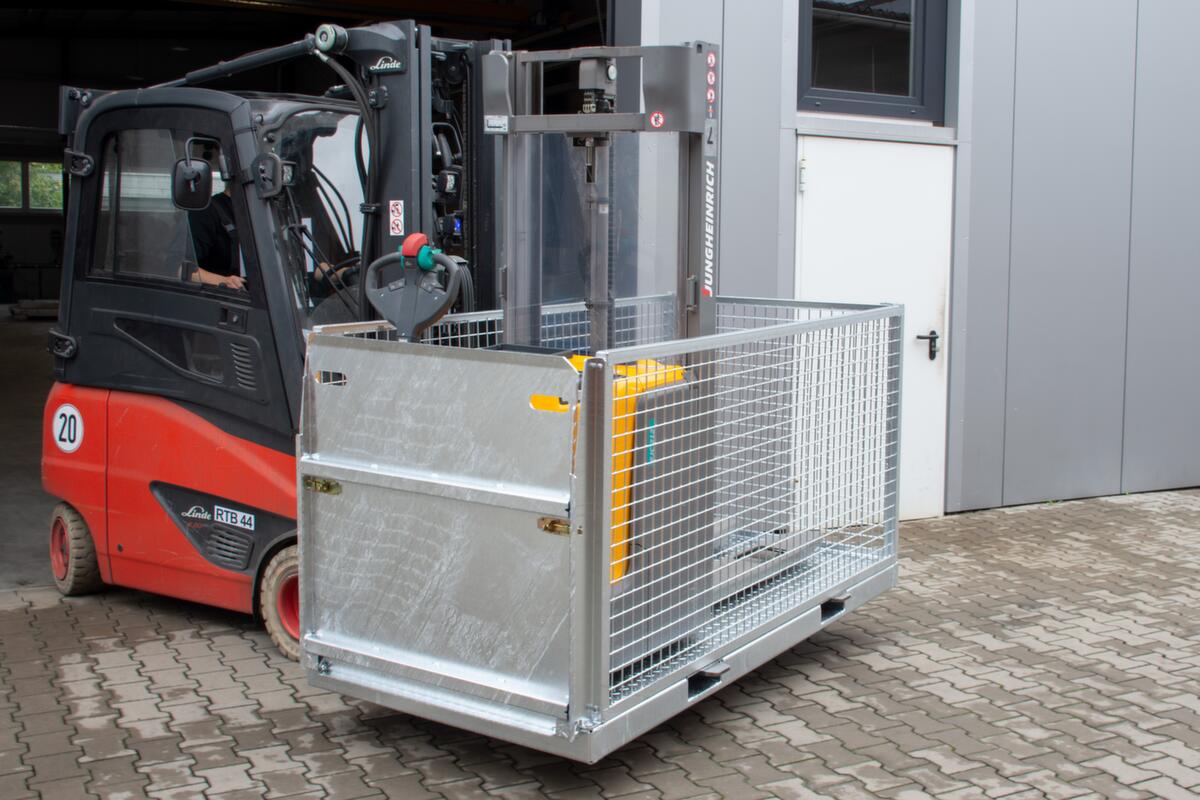 Bauer palette de transport de matériaux avec rampe d'accès, longueur x largeur 2145 mm x 1085 mm  ZOOM