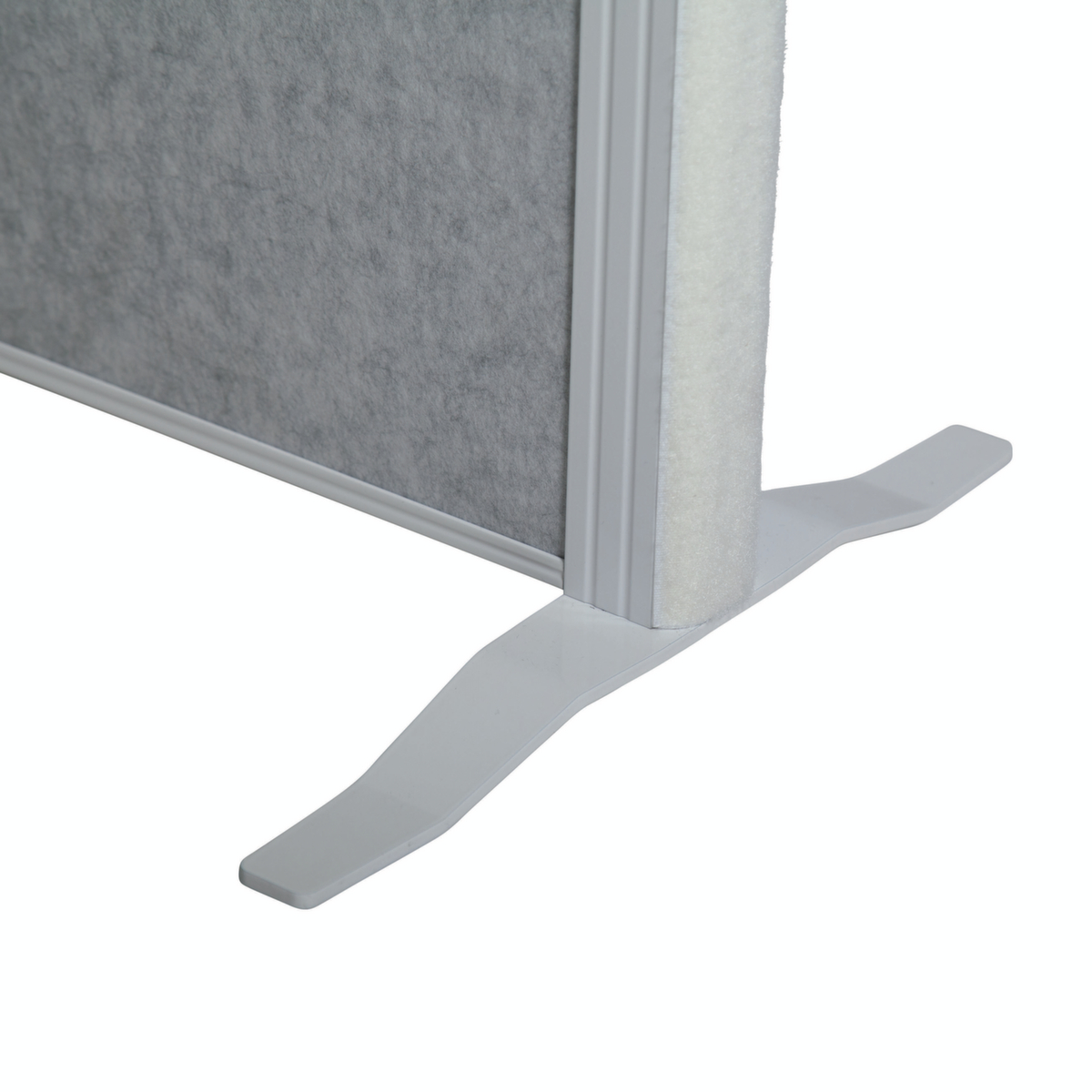 MAUL Tableau à cloison démontable MAULconnecto, hauteur x largeur 1800 x 1000 mm, paroi gris clair/blanc  ZOOM