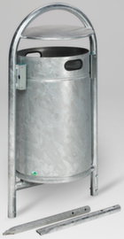 VAR Abfallbehälter mit Rohrbogenständer