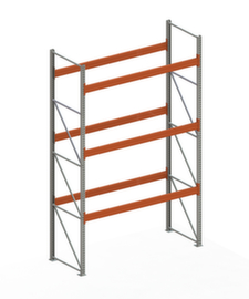 META Palettenregal MULTIPAL für 12 Paletten, 2870 mm breit, 4 Lagerebenen