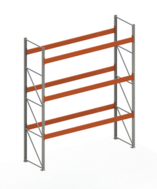 META Palettenregal MULTIPAL für 16 Paletten, 3770 mm breit, 4 Lagerebenen