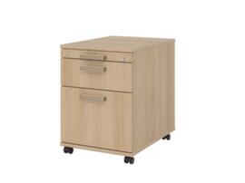 Rollcontainer Up and Down mit HR-Auszug, 1 Schublade(n), Eiche/Eiche