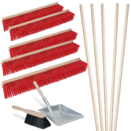 Besenset mit Handfeger und Kehrschaufel