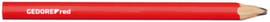 GEDORE R90950012 Handwerker-Bleistift 75mm oval rot 12 Stück