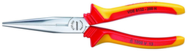 GEDORE SB VDE 8132-200 H VDE-Flachrundzange mit Hüllenisolierung 200 mm