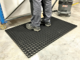 Arbeitsplatzmatte DRAIN Rub aus Naturkautschuk