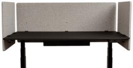 LUXOR Schallabsorbierende Tischtrennwand RECLAIM aus Recycling-PET