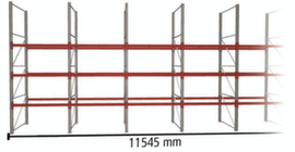 META Palettenregal MULTIPAL für 48 Paletten, 11545 mm breit, 4 Lagerebenen