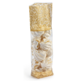 Bedruckte Kekstüte Gold-gesprenkelt -120 x 275 mm
