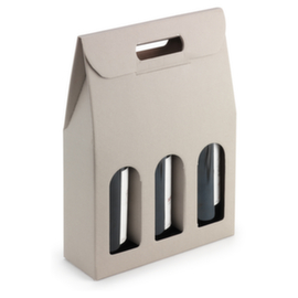 Flaschenverpackung Horizon grau-gestreift