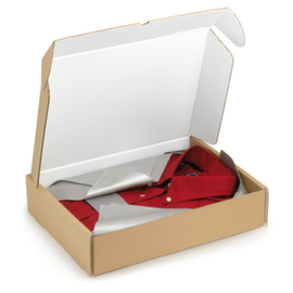 Karton mit verstärktem Verschluss und weißer Innenseite 370 x 280 x 80 mm