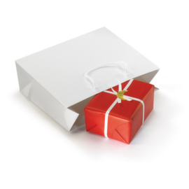 Lack Tasche 30 x 10 x 25 cm weiss