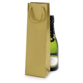 Lack Tasche für eine Flasche gold