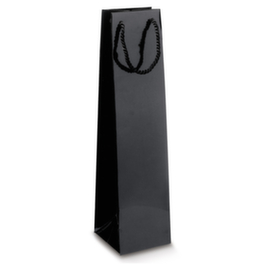 Lack Tasche für eine Flasche schwarz