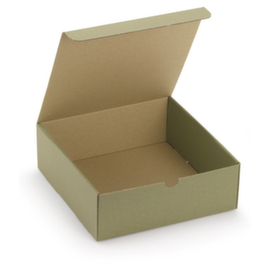 Wellpapp-Geschenkbox grün 230 x 230 x 80 mm