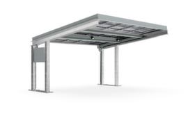 Fahrzeugüberdachung SolarCover mit Solardach