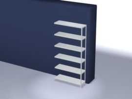 hofe rayonnage à boulonner extensible charge max. par tablette 350 kg