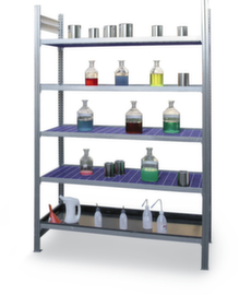 Rack pour produits dangereux pour bidons