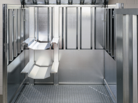 Porte-fûts pour conteneurs de matières dangereuses, fût 2 x 60 litres