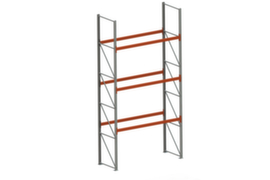 META Rayonnage à palettes MULTIPAL pour 12 palettes, largeur 2870 mm, 4 niveaux de stockage