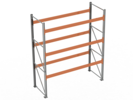 META Rayonnage à palettes MULTIPAL pour 12 palettes, largeur 2870 mm, 4 niveaux de stockage