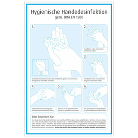 Hygiène et désinfection des mains, « instructions pour la désinfection hygiénique des mains »
