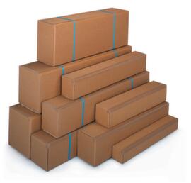 Carton d'expédition en carton ondulé long avec grande ouverture