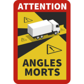 Panneau d'avertissement SafetyMarking® « Attention Angles Morts »