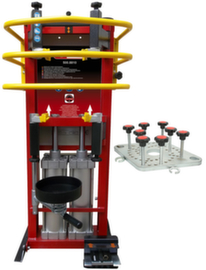 KS Tools pneumatic spring compressor with double cylinder incl. adapter plate