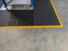 Revêtement de sol pour atelier TEC Rub système modulaire