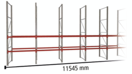 META Rayonnage à palettes MULTIPAL pour 36 palettes, largeur 11545 mm, 3 niveaux de stockage