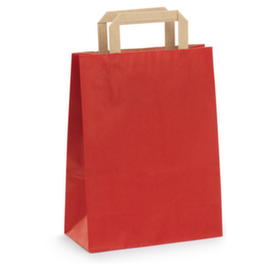 50 sacs kraft couleur rouge