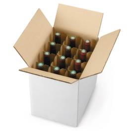 Caisse carton pour bouteilles avec croisillons pour 6 bouteilles (0,75 l)