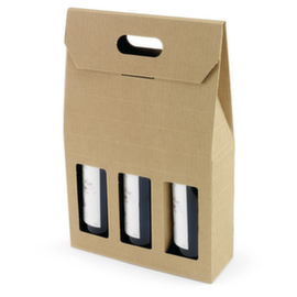 Boîte bouteille Hévéa (pour 3 bouteilles)