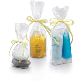 100 sachets transparents à fond carton