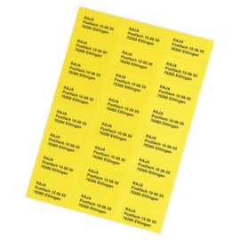 Étiquette jaune jet d'encre 70 x 37 mm