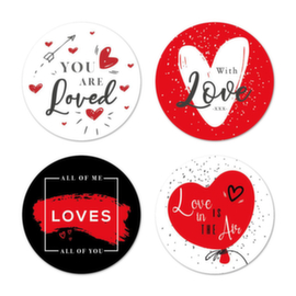 500 étiquettes cadeaux ronde