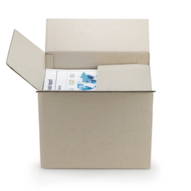 Caisse en papier à base d’herbe à hauteur variable