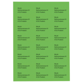 Étiquette vert jet d'encre 70 x 37 mm