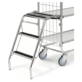 Marchepied pour chariot modulable étroit de préparation de commandes