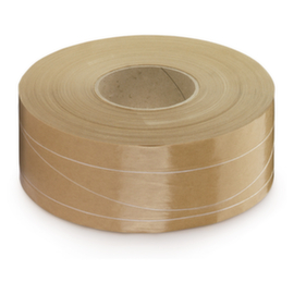 Bande gommée armée RAJA avec 2 fils longitudinaux et 1 fil croisé - 90 g/m²