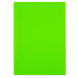 Étiquette fluo vert rectangulaire adhésif permanent en planche A4 210x148,5 mm