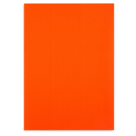 Étiquette fluo rouge rectangulaire adhésif permanent en planche A4 70x37 mm