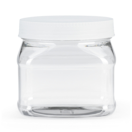 48 bocaux à couvercle vissant PET 1000 ml