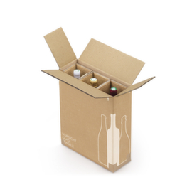 Caisse pour bouteilles avec croisillons renforcés