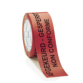 Ruban adhésif "Afgekeurd-Gesperrt-Non Conforme" pour contrôle qualité