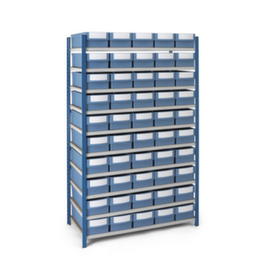 Pack de rayonnage avec 50 bacs-tiroirs de rangement (15 l)