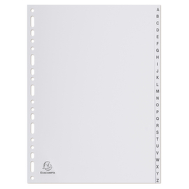 Intercalaire alphabétique en polypropylène