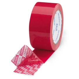 Ruban adhésif de sécurité rouge